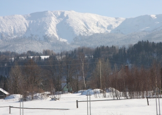 widok ze snow parku ośrodka